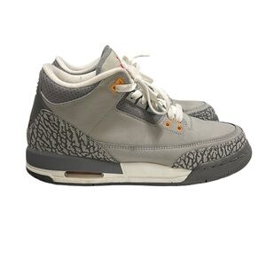 Jordan 3 Retro Cool Grey Sneakers Size 7Y